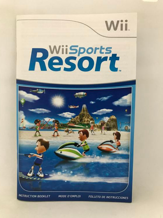WII WII SPORTS RESORT INSTRUCTION BOOKLET TRILINGUAL (usagé)