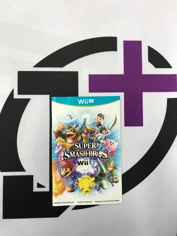 WIIU SUPER SMASH BROS. INSTRUCTION BOOKLET TRILINGUAL