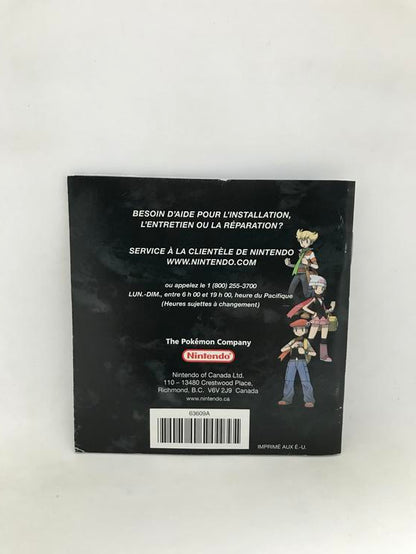 NDS POKEMON VERSION DIAMOND INSTRUCTION BOOKLET FRENCH (usagé)