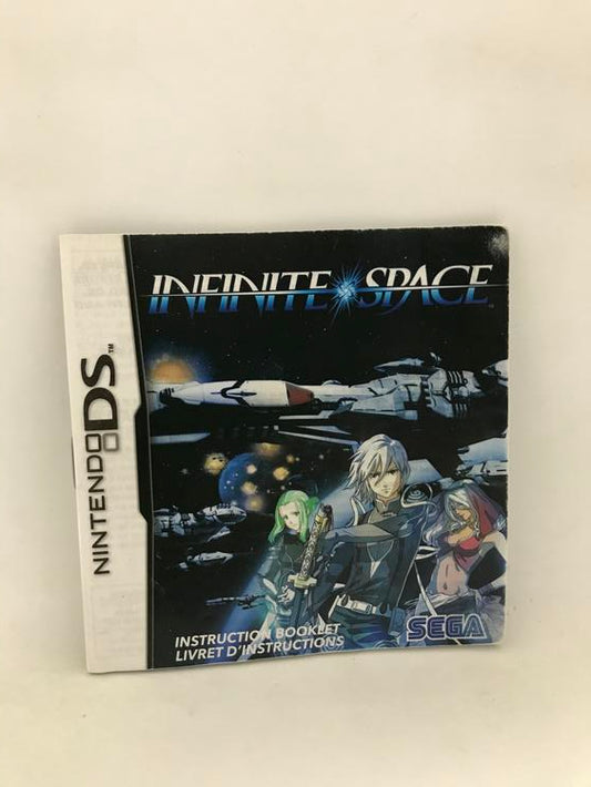 NDS INFINITE SPACE INSTRUCTION BOOKLET BILINGUAL (usagé)