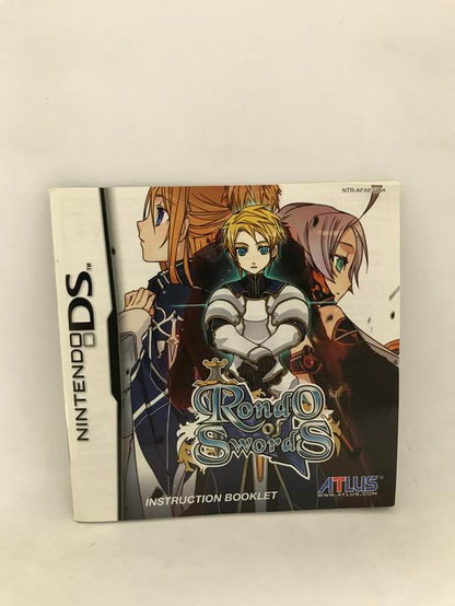 NDS RONDO OF SWORDS INSTRUCTION BOOKLET ENGLISH (usagé)