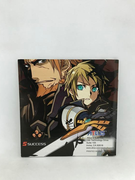 NDS RONDO OF SWORDS INSTRUCTION BOOKLET ENGLISH (usagé)