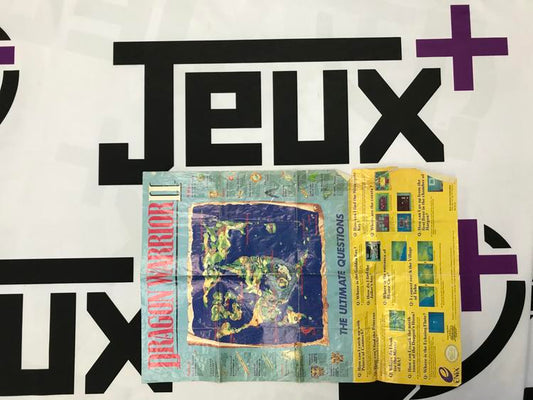 NES DRAGON WARRIOR II MAP CHART ULTIMATE QUESTION
