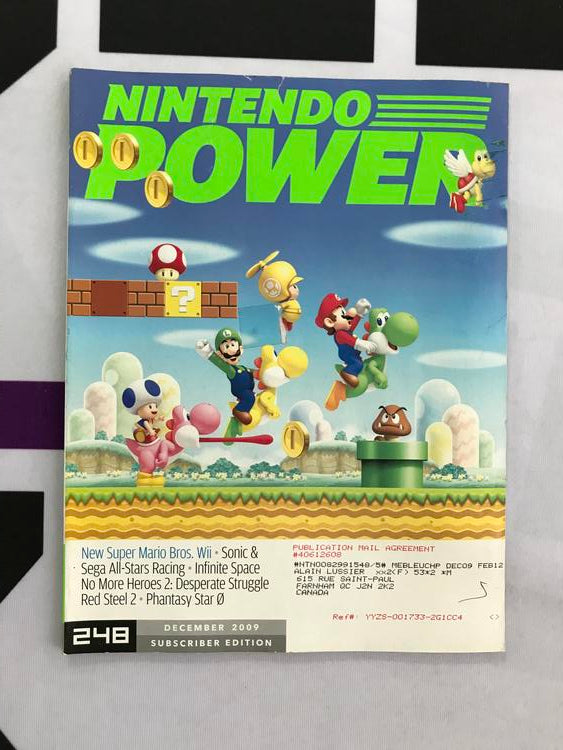 NINTENDO POWER GAMER MAGAZINE VOLUME 248 - NEW SUPER MARIO BROS WII