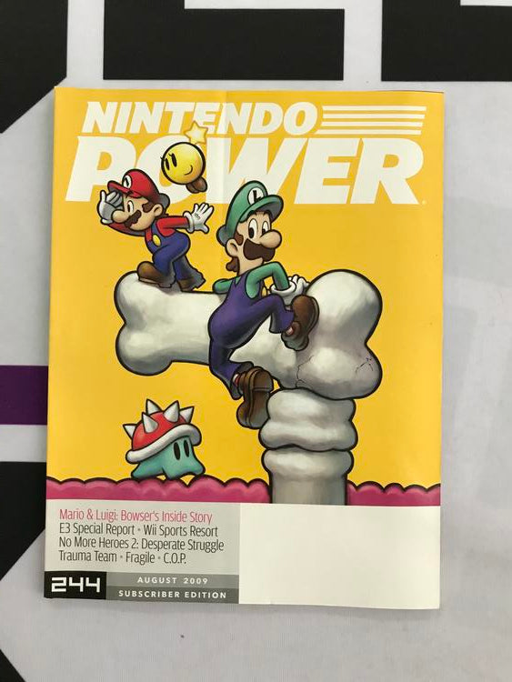 NINTENDO POWER GAMER MAGAZINE VOLUME 244 - MARIO & LUIGI BOWSER'S INSIDE STORY (usagé)