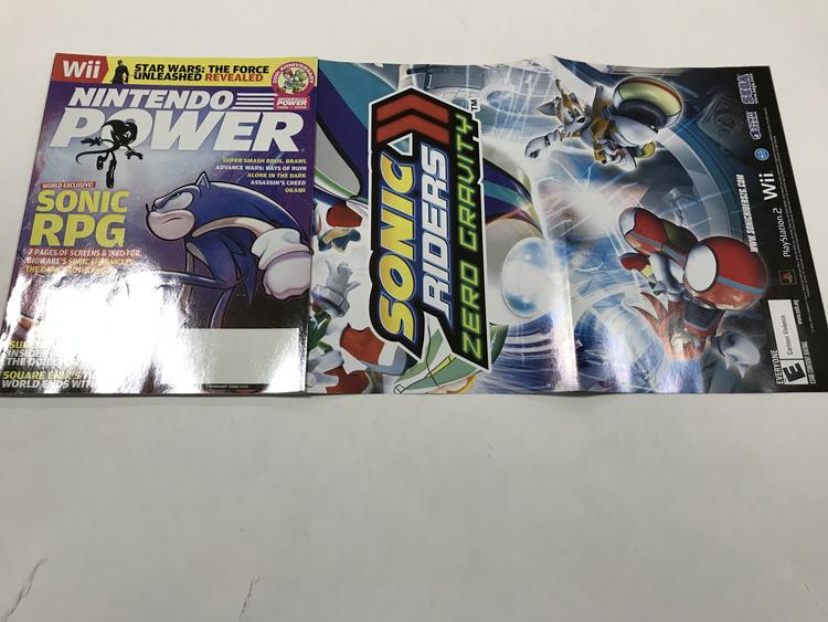 NINTENDO POWER GAMER MAGAZINE VOLUME 225 WITH POSTER - SONIC CHRONICLES DARK BROTHERHOOD