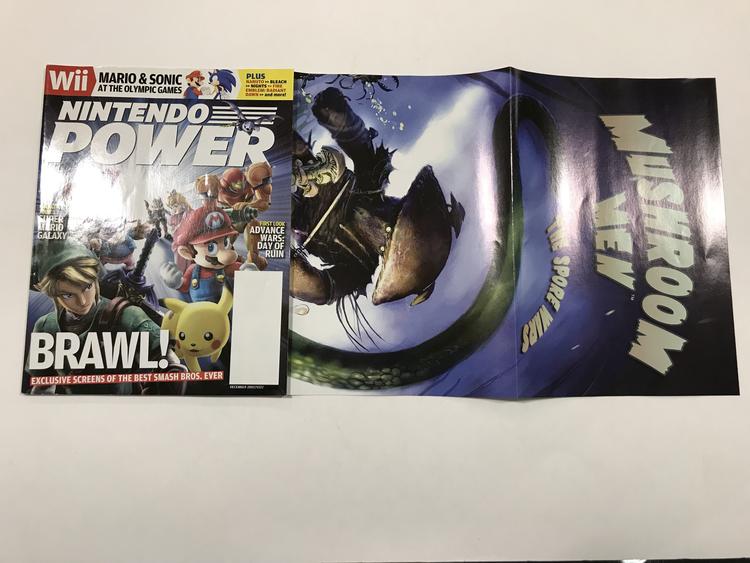 NINTENDO POWER GAMER MAGAZINE VOLUME 222 WITH POSTER - SUPER SMASH BROS. BRAWL