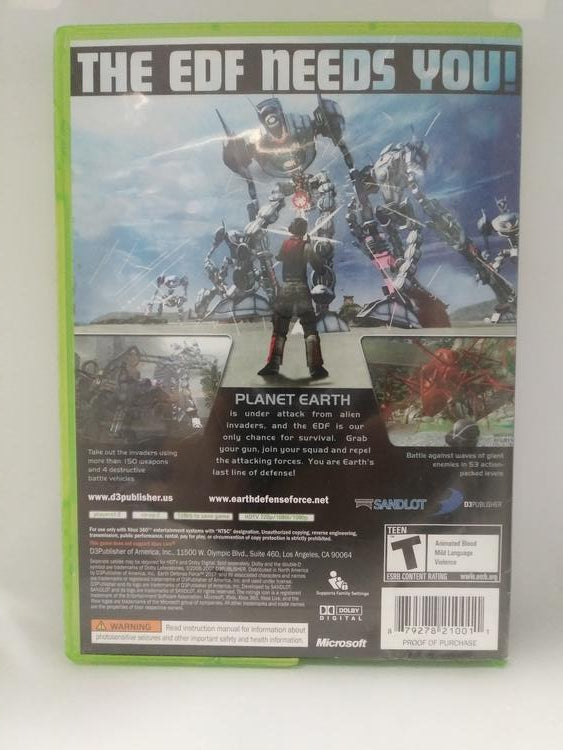 EARTH DEFENSE FORCE 2017 (COMPLETE IN BOX)