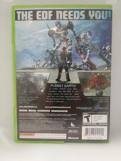 EARTH DEFENSE FORCE 2017 (COMPLETE IN BOX)