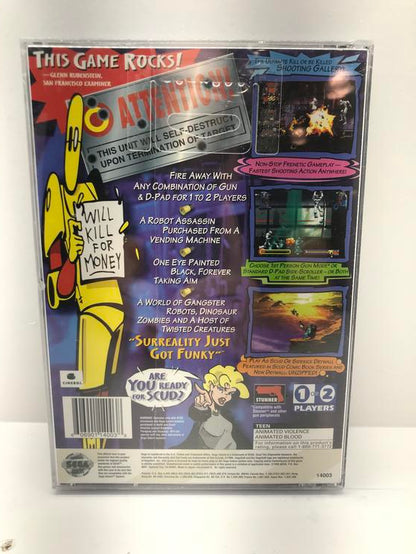 SEGA SATURN SCUD THE DISPOSABLE ASSASSIN (BRAND NEW / SEALED)