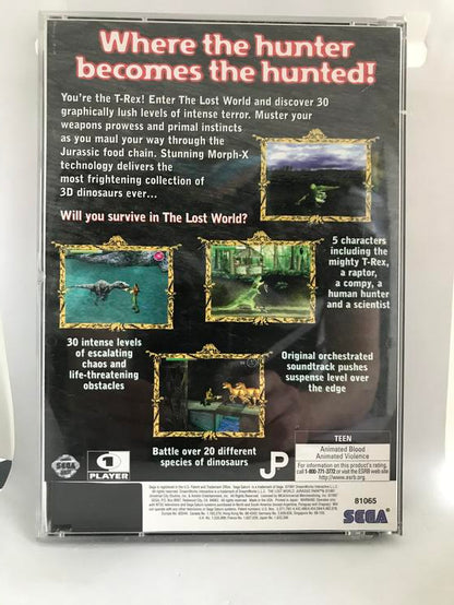 SEGA SATURN THE LOST WORLD JURASSIC PARK (COMPLETE IN BOX)