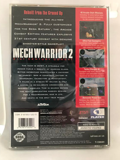 SEGA SATURN MECHWARRIOR 2 (COMPLETE IN BOX)