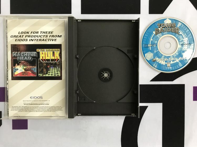 SEGA SATURN TOMB RAIDER (COMPLETE IN BOX)