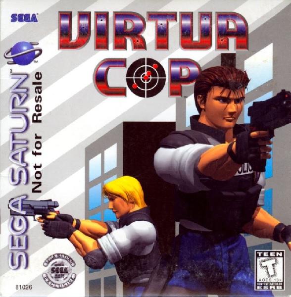 SEGA SATURN VIRTUA COP NOT FOR RESALE (COMPLETE IN BOX) (usagé)