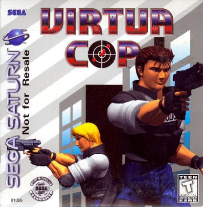 SEGA SATURN VIRTUA COP NOT FOR RESALE (COMPLETE IN BOX) (usagé)
