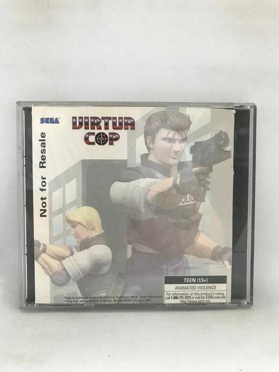 SEGA SATURN VIRTUA COP NOT FOR RESALE (COMPLETE IN BOX) (usagé)