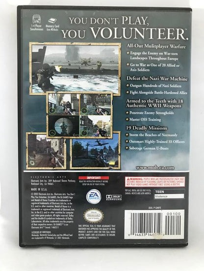 MEDAL OF HONOR FRONTLINE (COMPLETE IN BOX)