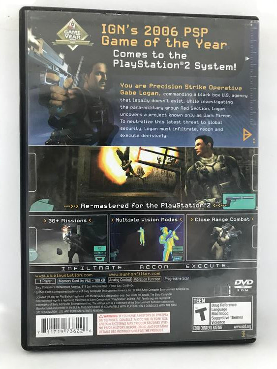 SYPHON FILTER DARK MIRROR (WITH BOX) (usagé)
