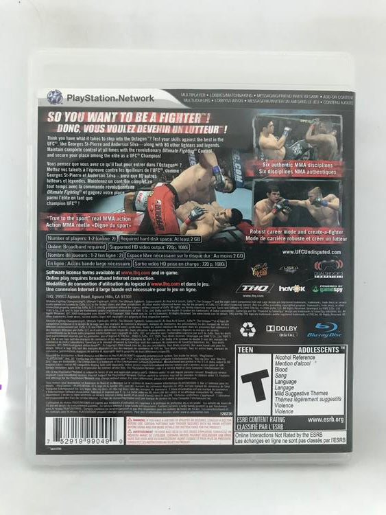 UFC 2009 UNDISPUTED GRESTEST HITS (COMPLETE IN BOX) (usagé)