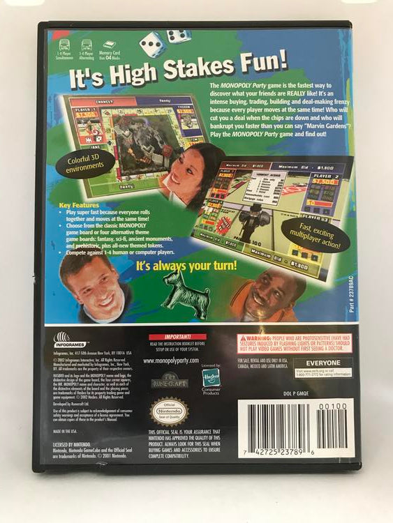 MONOPOLY PARTY (COMPLETE IN BOX) (usagé)