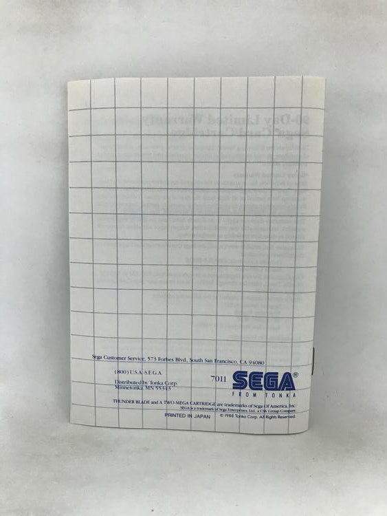 THUNDER BLADE (COMPLETE IN BOX) (usagé)