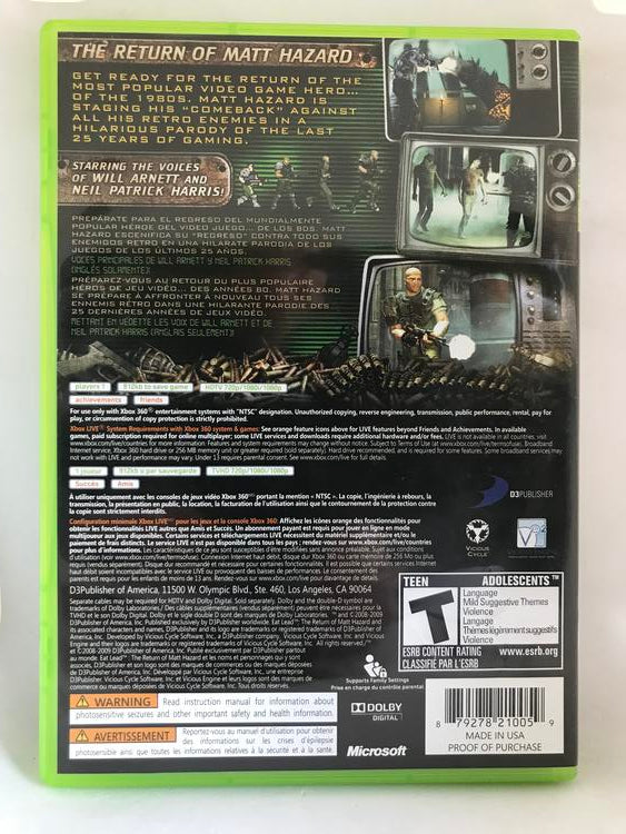 EAT LEAD THE RETURN OF MATT HAZARD (COMPLETE IN BOX) (usagé)