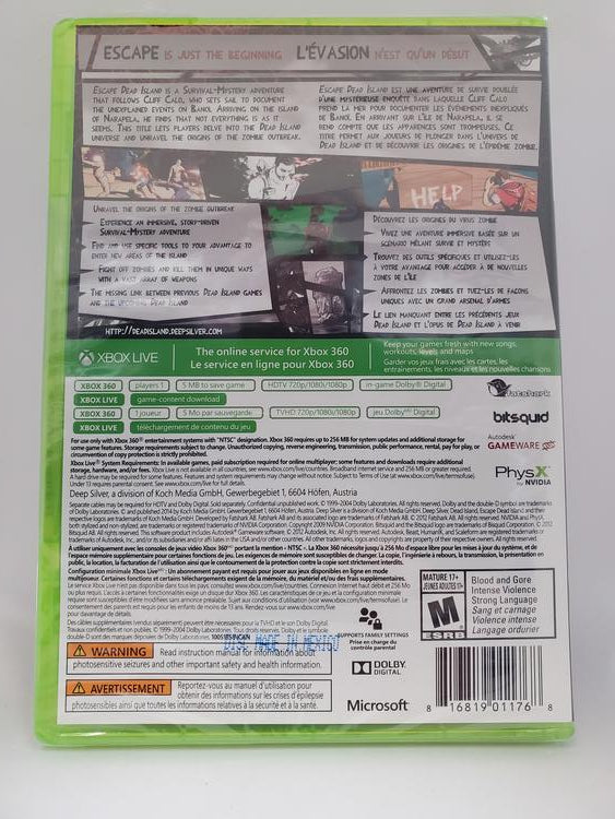 ESCAPE DEAD ISLAND (COMPLETE IN BOX) (usagé)