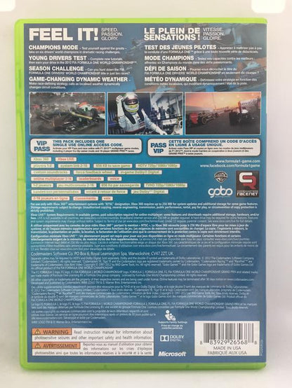 F1 2012 (WITH BOX)