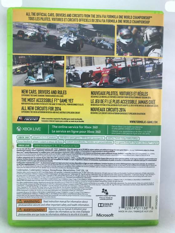 F1 2014 (COMPLETE IN BOX)