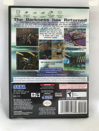 PHANTASY STAR ONLINE EPISODE I & II PLUS (COMPLETE IN BOX) (usagé)