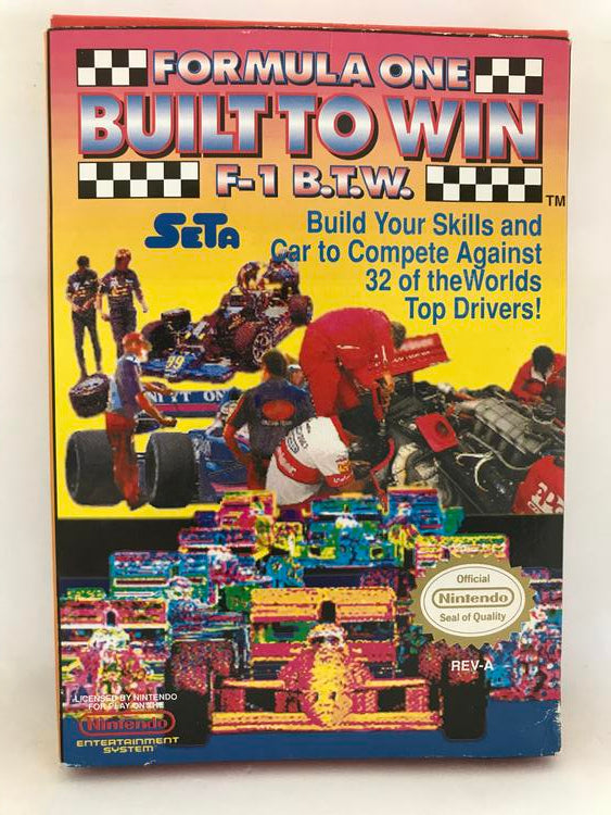 FORMULA ONE BUILT TO WIN (COMPLETE IN BOX)