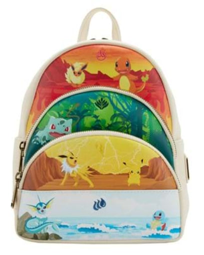 LOUNGEFLY POKEMON ELEMENTS BACKPACK (usagé)