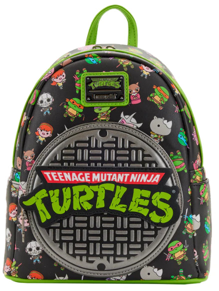 LOUNGEFLY TMNT SEWER CAP BACKPACK