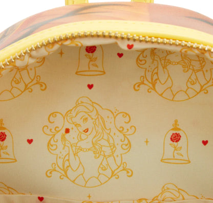 LOUNGEFLY DISNEY BEAUTY & THE BEAST SCENE BACKPACK (usagé)