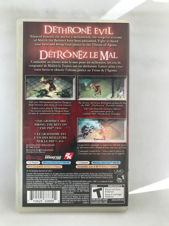 DUNGEON SIEGE THRONE OF AGONY (COMPLETE IN BOX)