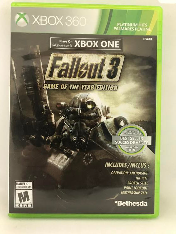 FALLOUT 3 GAME OF THE YEAR EDITION PLATINUM HITS (WITH BOX)