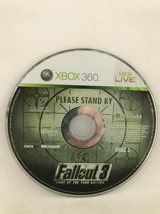 FALLOUT 3 GAME OF THE YEAR EDITION FRENCH (COMPLETE IN BOX) (usagé)