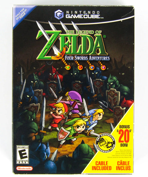 THE LEGEND OF ZELDA FOUR SWORDS ADVENTURES BIG BOX (COMPLETE IN BOX)