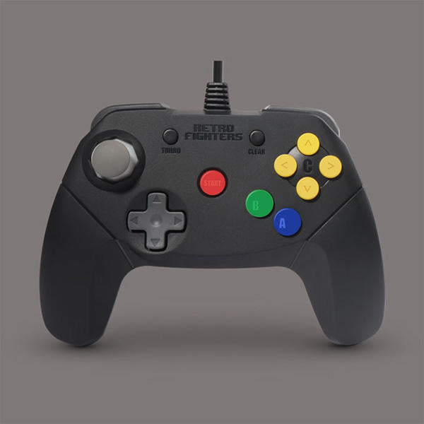CONTROLLER WIRED BLACK BRAWLER RETRO FIGHTERS (N64)