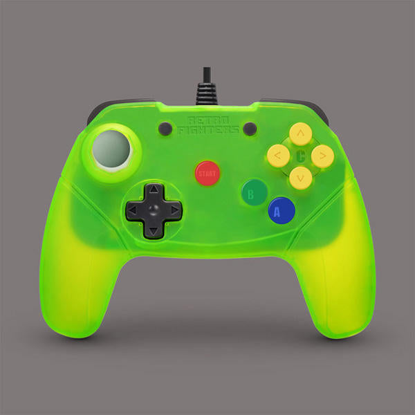 CONTROLLER WIRED XTREME GREEN BRAWLER RETRO FIGHTERS (N64)