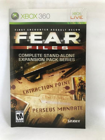 F.E.A.R. FILES (COMPLETE IN BOX) (usagé)