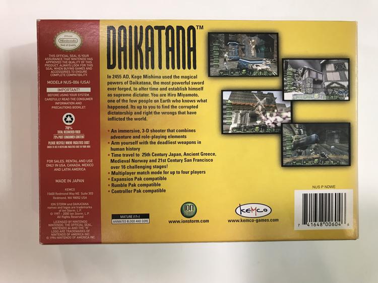 DAIKATANA (COMPLETE IN BOX) (usagé)