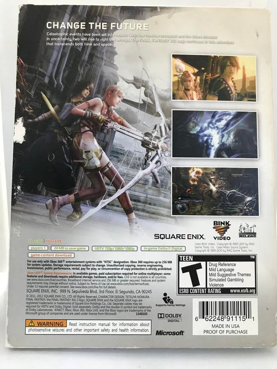FINAL FANTASY XIII-2 COLLECTOR'S EDITION (COMPLETE IN BOX)