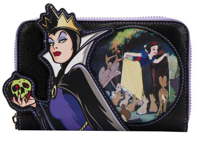 LOUNGEFLY DISNEY VILLAINS SCENE EVIL QUEEN WALLET