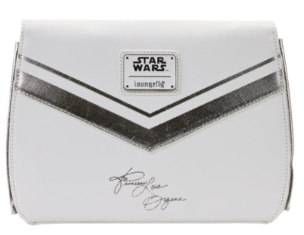 LOUNGEFLY STAR WARS PRINCESS LEIA WHITE CROSSBODY