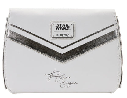 LOUNGEFLY STAR WARS PRINCESS LEIA WHITE CROSSBODY