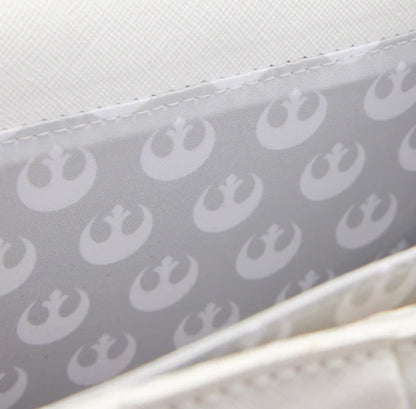 LOUNGEFLY STAR WARS PRINCESS LEIA WHITE CROSSBODY