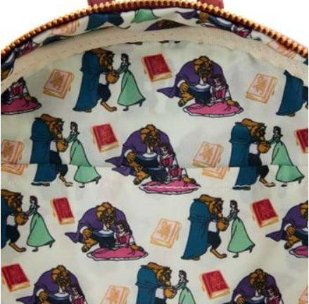 LOUNGEFLY BEAUTY & THE BEAST LIBRARY SCENE BACKPACK