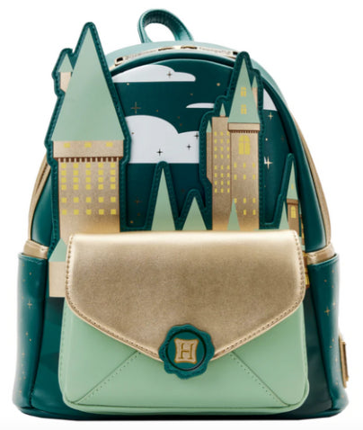 LOUNGEFLY HARRY POTTER GOLDEN HOGWARTS CASTLE BKPK