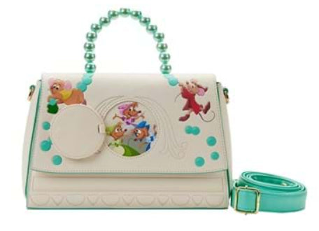 LOUNGEFLY DISNEY CINDERELLA GUS GUS AND JACK BEAD CROSSBODY (usagé)
